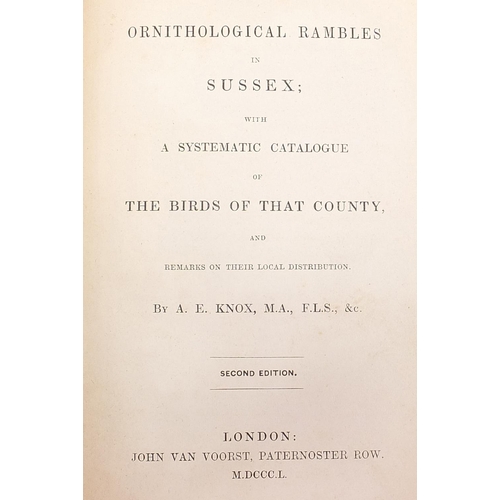 637 - Kent and Sussex hardback books including Rambles in Sussex and motoring interest  Bartholomew's fold... 