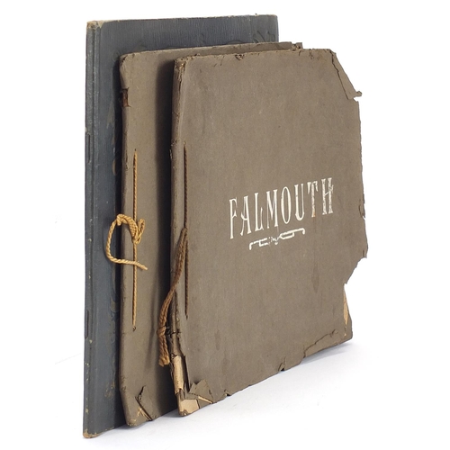 953 - Three early 20th century travel interest picture books comprising Falmouth, Exmouth and Plymouth