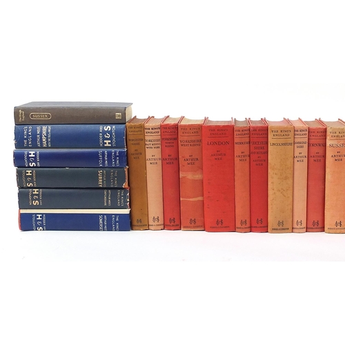 435A - Collection of the King's England hardback books including London, Yorkshire West Riding and Worceste... 