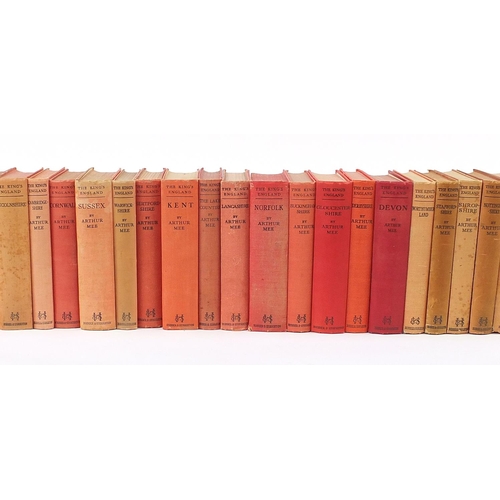 435A - Collection of the King's England hardback books including London, Yorkshire West Riding and Worceste... 