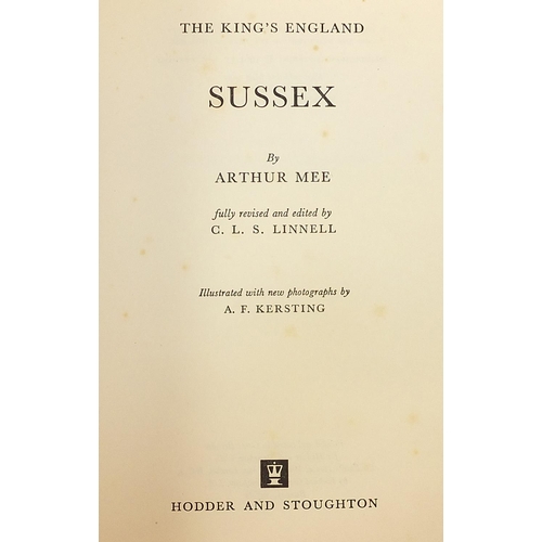 435A - Collection of the King's England hardback books including London, Yorkshire West Riding and Worceste... 