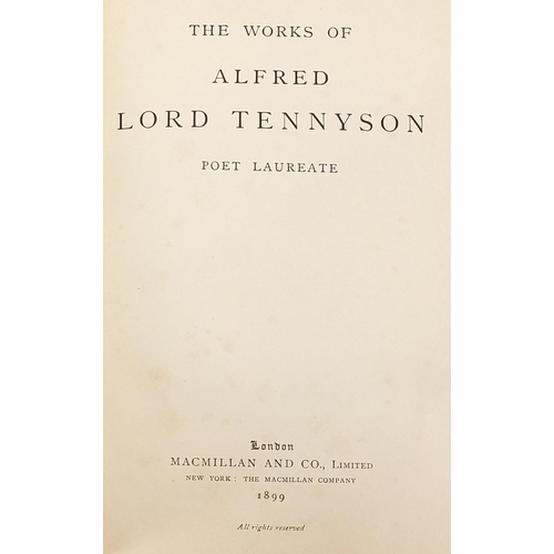 265 - Four antique leather bound hardback books comprising The Poetical Works of W M Falconer, Consolation... 