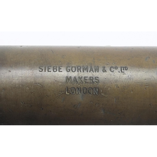 747 - Siebe Gorman & Co of London, early 20th century diver's torch impressed AP4456 to the underside, 28.... 