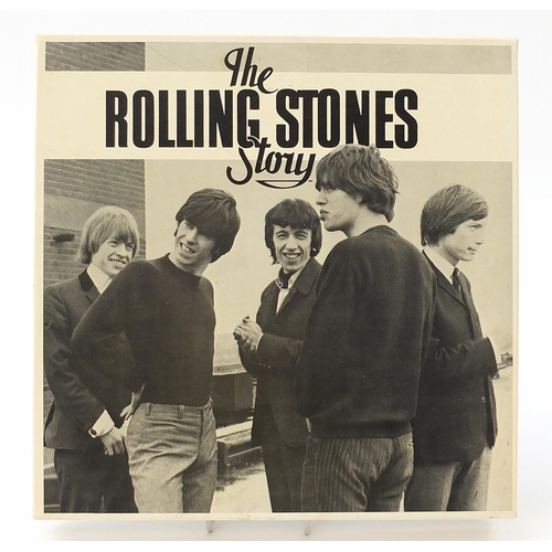 2613 - The Rolling Stones Story vinyl LP box set comprising twelve vinyl LP's