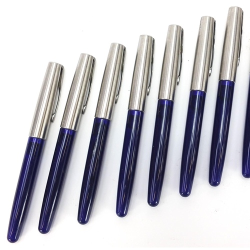 240A - Twelve Parker Frontier fountain pens