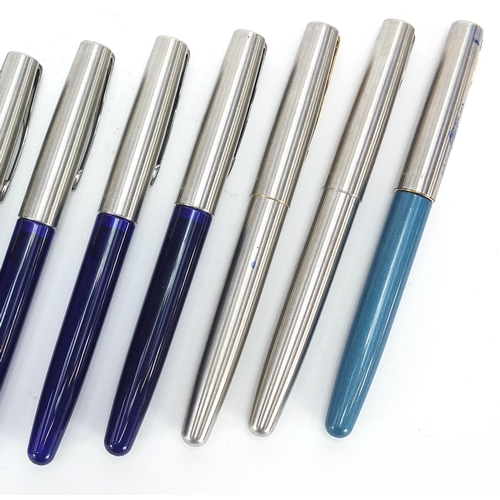 240A - Twelve Parker Frontier fountain pens