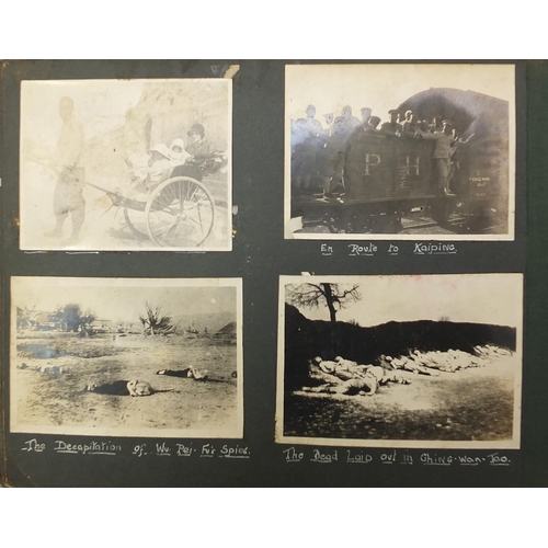 438 - Good early 20th century of black and white photographs relating to China including Death by a Thousa... 