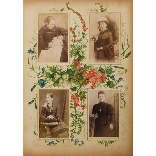 446 - Two Victorian cabinet card albums containing cabinet cards