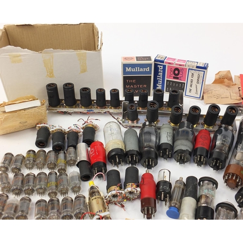 680 - Good collection of vintage radio valves some with boxes including Mullard and Pinnacle