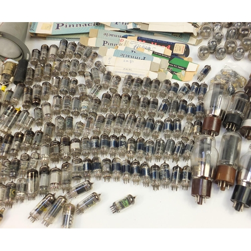 680 - Good collection of vintage radio valves some with boxes including Mullard and Pinnacle