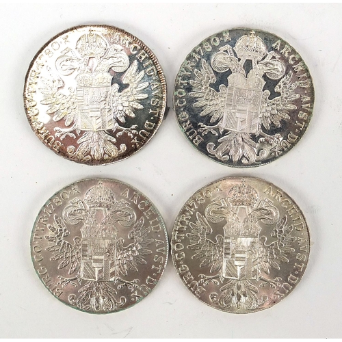 366 - Four silver Maria Theresa Thalers