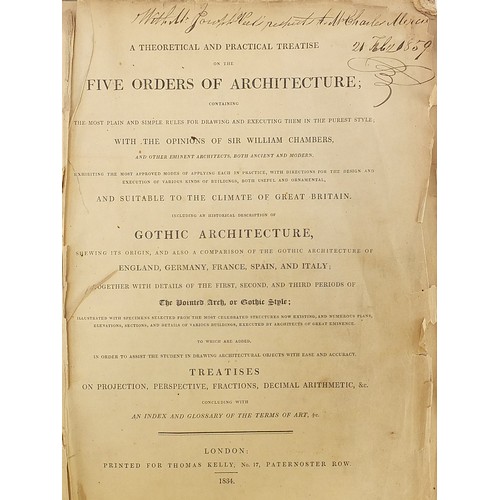 634 - Three architectural interest hardback books comprising The Orders of Architecture, Parallel Orders o... 