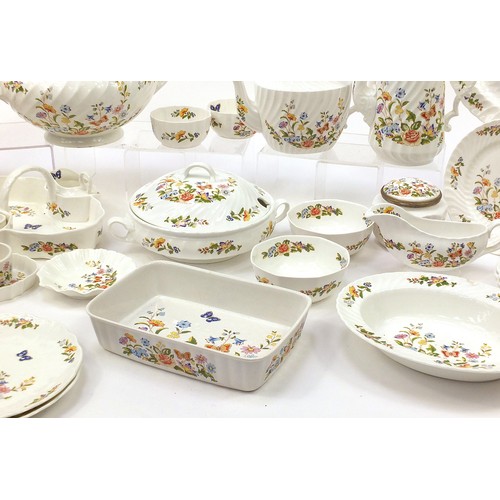 1096 - Extensive collection of Aynsley Cottage Garden dinner and teaware including teapot, coffee pot, dinn... 