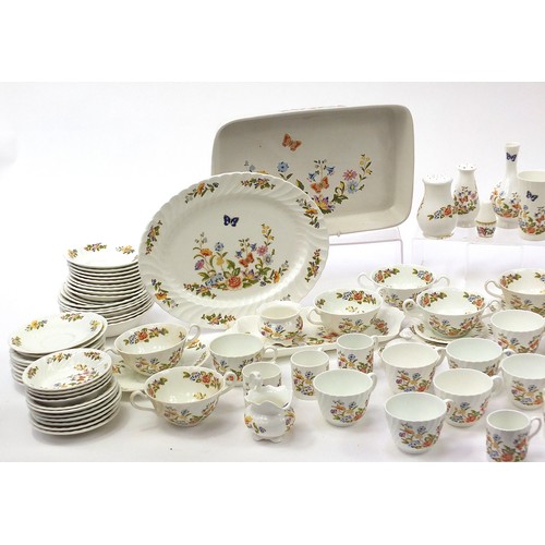 1096 - Extensive collection of Aynsley Cottage Garden dinner and teaware including teapot, coffee pot, dinn... 