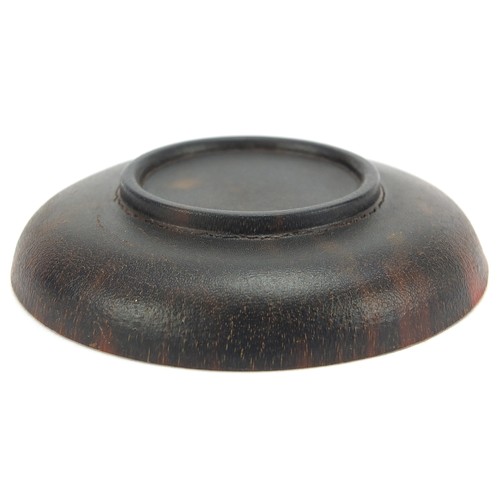 732 - Chinese rhinoceros horn snuff dish, 7cm in diameter