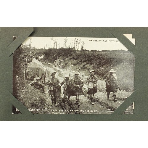 440 - Good album of early 20th century postcards arranged in an album, some military interest including Br... 