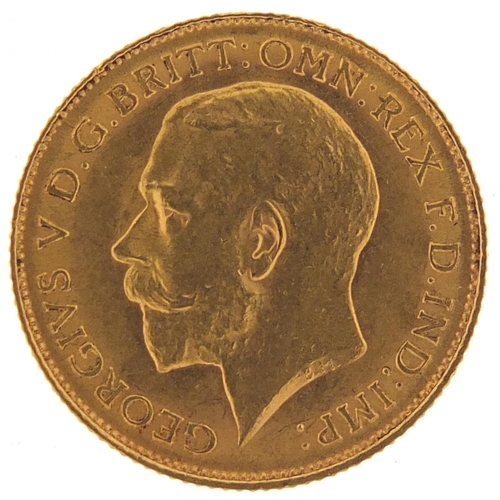 831 - George V 1912 gold half sovereign - this lot is sold without buyer’s premium, the hammer price is th... 