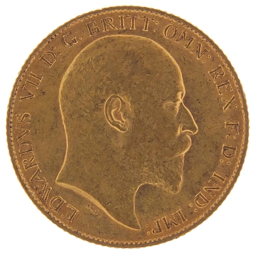 836 - Edward VII 1910 gold half sovereign - this lot is sold without buyer’s premium, the hammer price is ... 