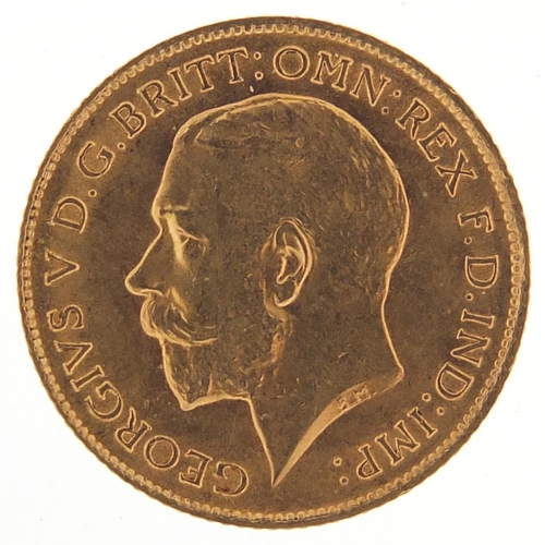 841 - George V 1914 gold half sovereign - this lot is sold without buyer’s premium, the hammer price is th... 