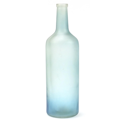 1928 - Large frosted glass bottle, 61.5cm high