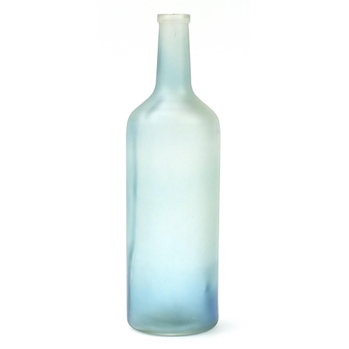 1928 - Large frosted glass bottle, 61.5cm high