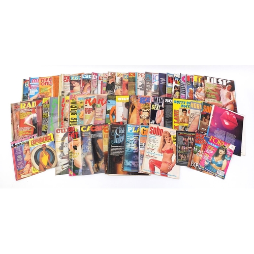 Lot - Collection of adult magazines.