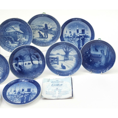 690 - Twenty 1970's and later Royal Copenhagen Christmas plates, each 18cm in diameter