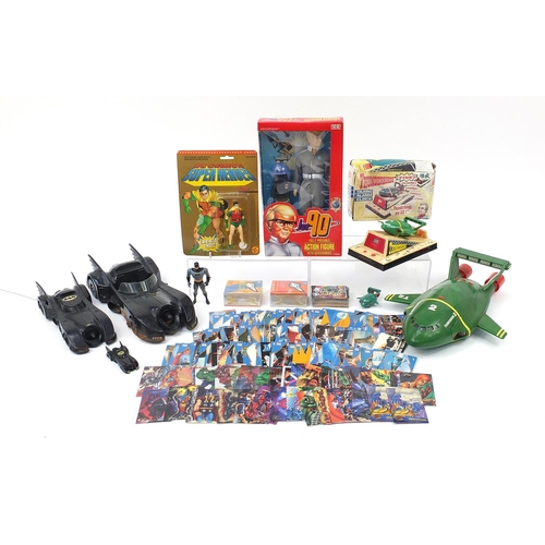 2026 - Vintage and later toys including Joe 90 action figure, Batman and Thunderbirds