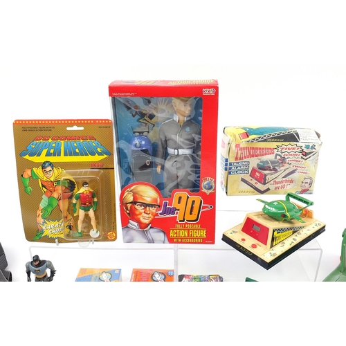 2026 - Vintage and later toys including Joe 90 action figure, Batman and Thunderbirds