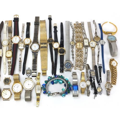 1971 - Vintage and later ladies and gentlemen's wristwatches including Bench, Ingersoll,  Sekonda and Slaze... 