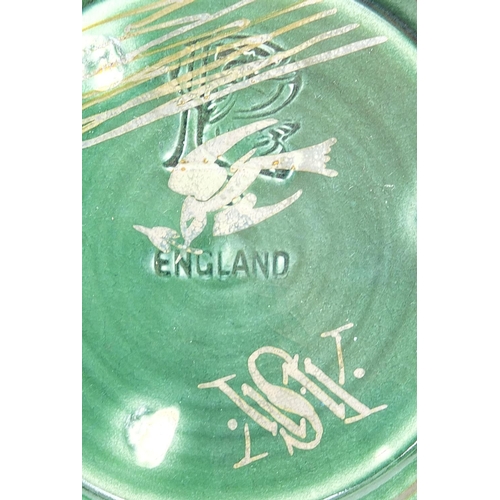 195A - ** WITHDRAWN ** Pilkingtons Royal Lancastrian lustre pottery comprising a bowl by Richard Joyce and ... 