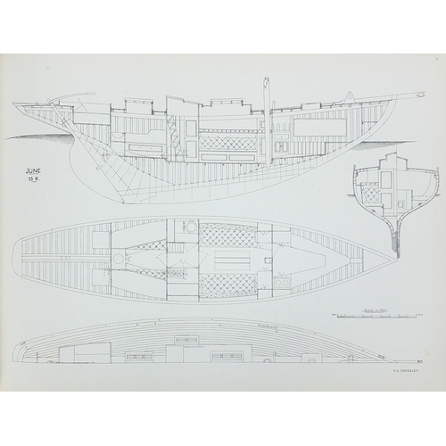 2034 - Deep Sea Racing Craft, leather bound hardback book published for The Royal Corinthian Club