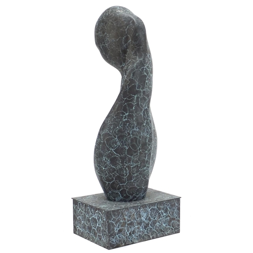 223 - Mid century design bronze sculpture, 42cm high