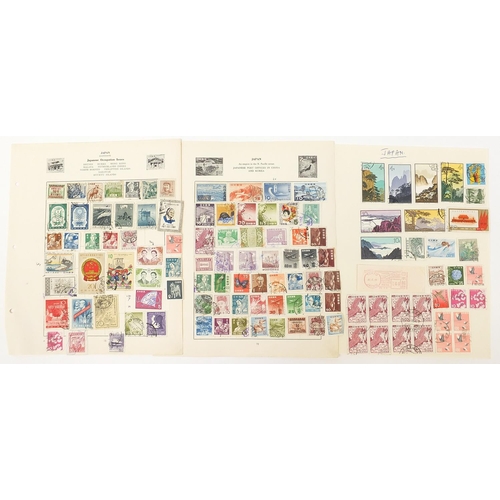 1759 - World stamps arranged on sheets including Persia