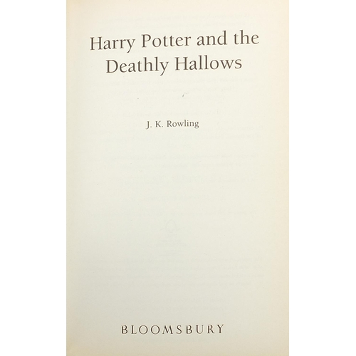 1948 - Three Harry Potter hardback books by J K Rowling with dust jackets comprising Order of the Phoenix f... 