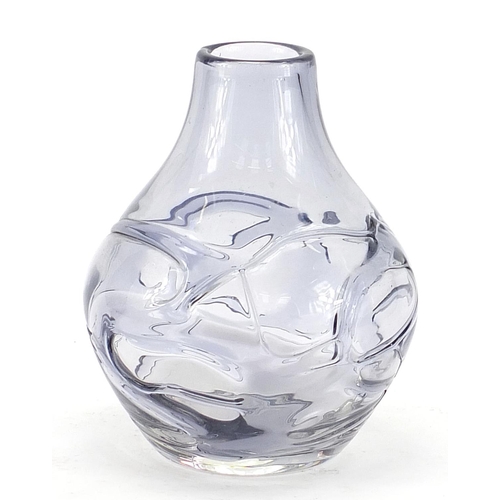 1799 - Whitefriars purple glass vase, 17.5cm high