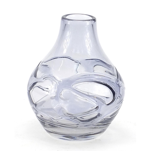 1799 - Whitefriars purple glass vase, 17.5cm high