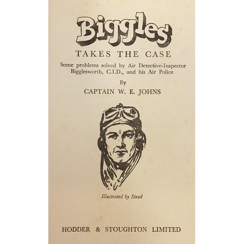 1915 - Large collection of Biggles books, predominantly hardback including Spitfire Parade, Biggles Special... 