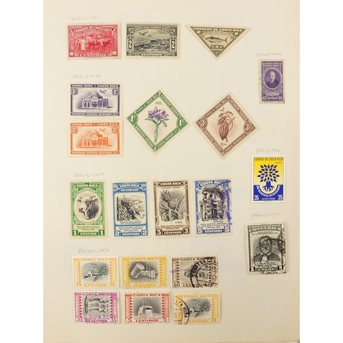 1747 - Extensive collection of antique and later world stamps arranged in albums including Brazil, France, ... 