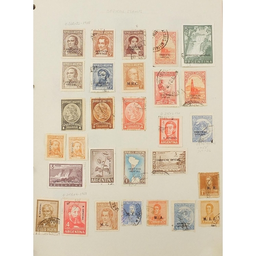 1747 - Extensive collection of antique and later world stamps arranged in albums including Brazil, France, ... 