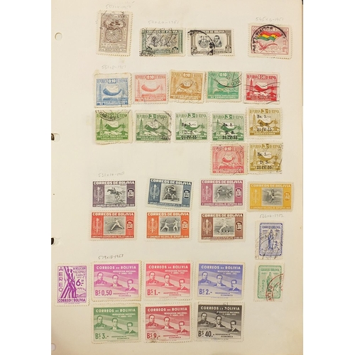 1747 - Extensive collection of antique and later world stamps arranged in albums including Brazil, France, ... 