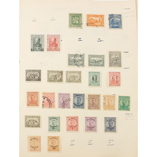 1747 - Extensive collection of antique and later world stamps arranged in albums including Brazil, France, ... 