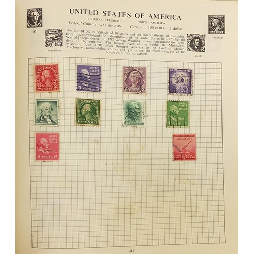 1745 - Extensive collection of antique and later British and world stamps arranged in albums including USA