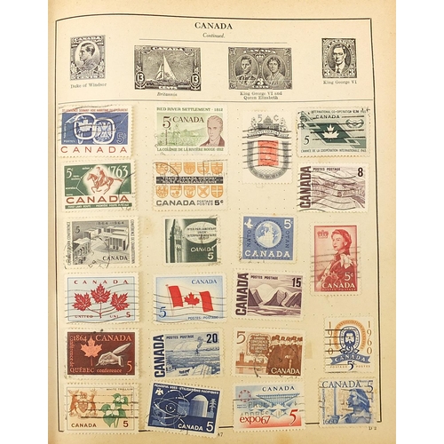 1745 - Extensive collection of antique and later British and world stamps arranged in albums including USA