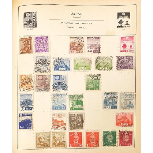 1745 - Extensive collection of antique and later British and world stamps arranged in albums including USA