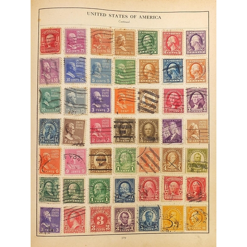 1745 - Extensive collection of antique and later British and world stamps arranged in albums including USA