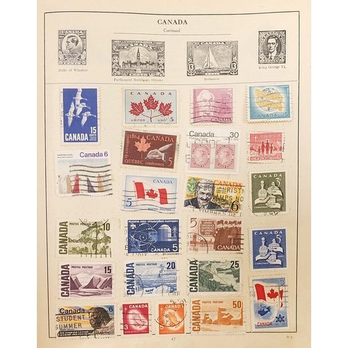 1745 - Extensive collection of antique and later British and world stamps arranged in albums including USA