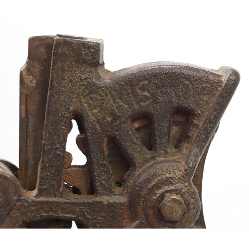 1767 - Victorian design cast iron water pump, 127cm high