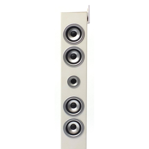 1762 - Akai A58003 Bluetooth tower speaker with iPod dock and remote control, 108cm high