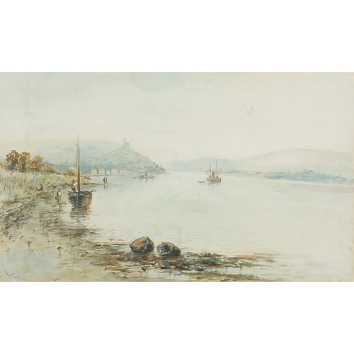 2126 - Kirn on Clyde, Victorian watercolour indistinctly signed to the lower right margin, mounted, framed ... 